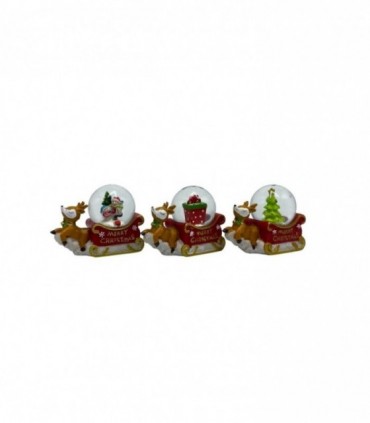 NAVIDAD PELOTA DE VIDRIO 1PCS (SK107)