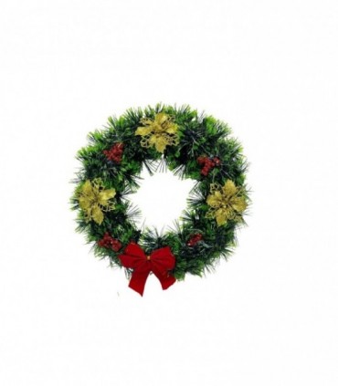 NAVIDAD CORONA 30CM. (XS159)