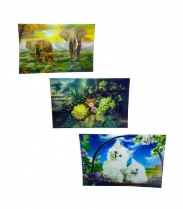 CUADRO SURTIDO 3D. GR. (AD599)