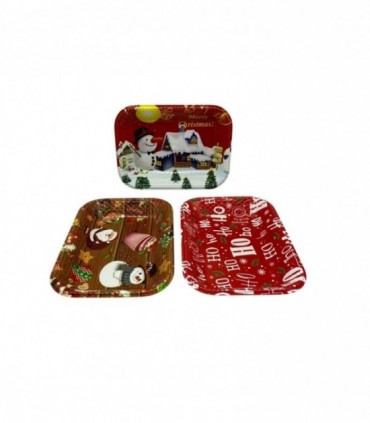 BANDEJA NAVIDAD REC. 35X26X4.50CM. (LG2067)