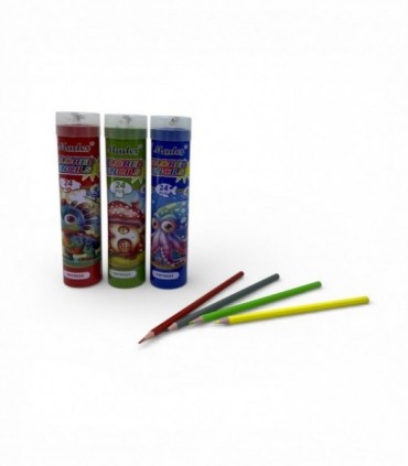 LAPIZ DE COLOR 24P C/ SACAP. (YH70024)