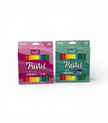 LAPIZ DE COLOR PASTEL 24PCS (V06118)