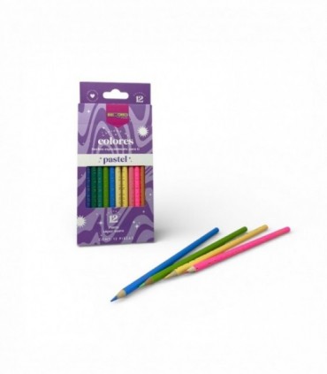 LAPIZ DE COLOR PASTEL 12PCS (ST43659)