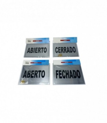CARTEL CERRADO ABIERTO ESP/POR. (PL102-4)
