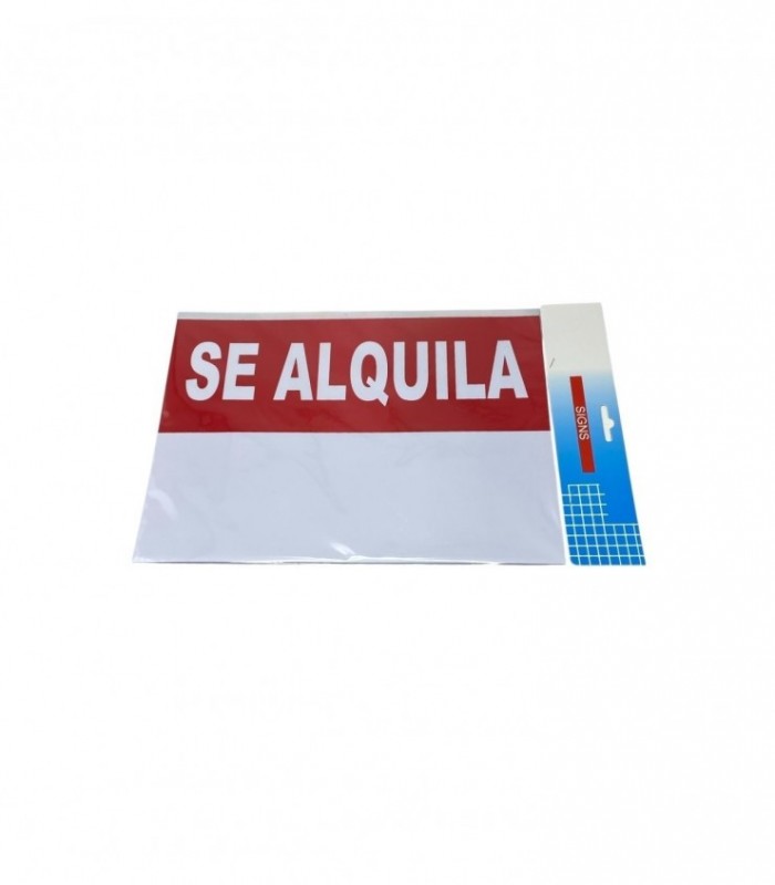 CARTEL SE ALQUILA (PL120)