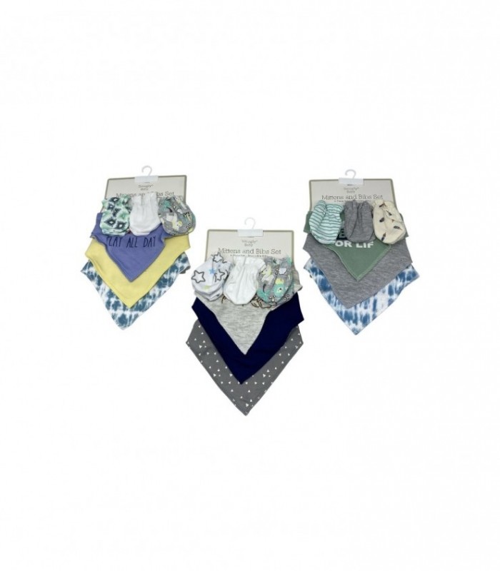BABERO C/ LUVA P/ BEBE 6PCS (145961)