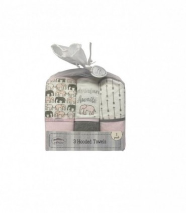 TOALLA P/ BEBE 66X76CM. 3P (145299)