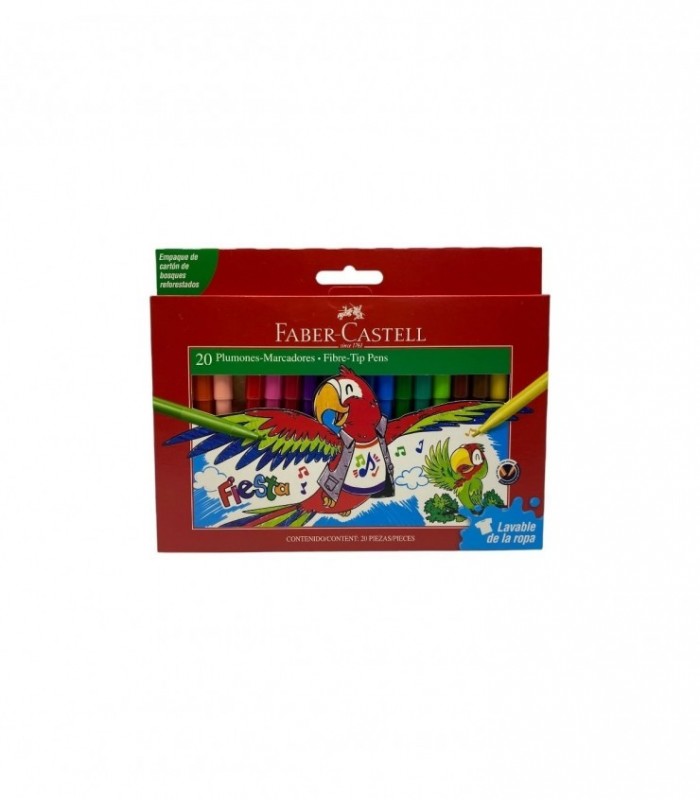 PINCEL 20 COLORES FABER (555329)