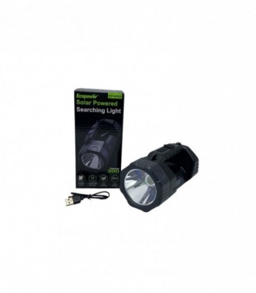 LINTERNA  1LED C/ USB Y SOLAR (EP8169)