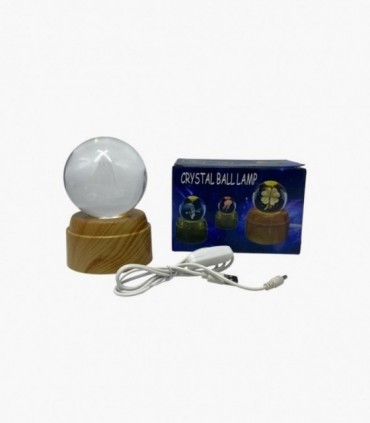 LAMPARA BOLA DE CRISTAL C/ USB (DM003)