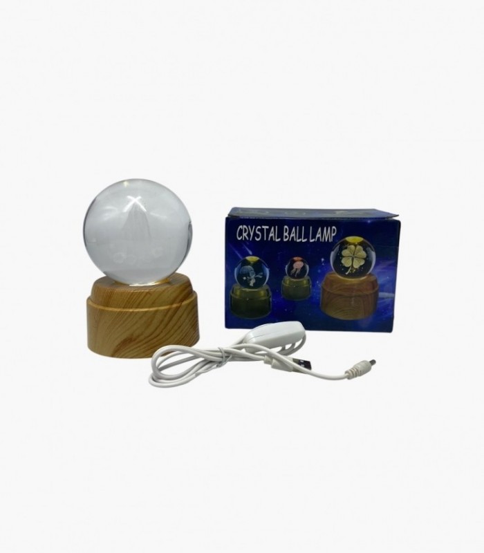 LAMPARA BOLA DE CRISTAL C/ USB (DM003)