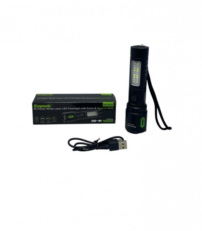 LINTERNA RECAR. C/ USB. (EP8147)