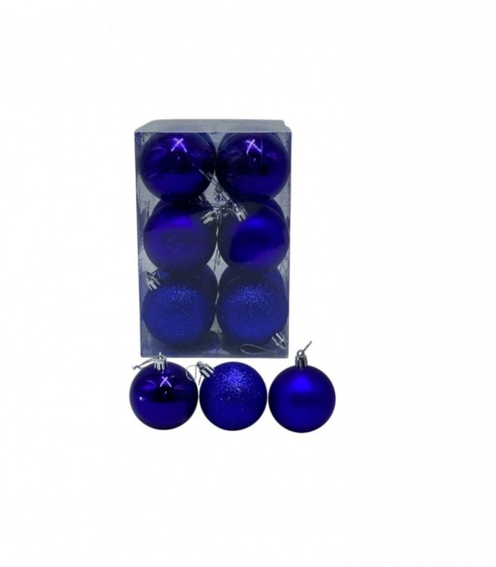 NAVIDAD PELOTA 12PCS 6CM. (SUP2209-D)