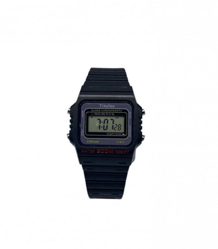 RELOJ C/ MALLA NEGRA (101)