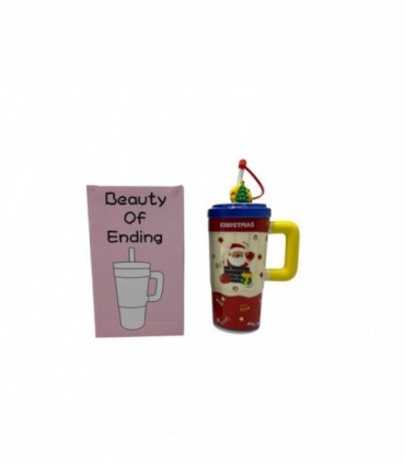 TAZA NAVIDAD C/ TAPA 670ML. (SUP2240)