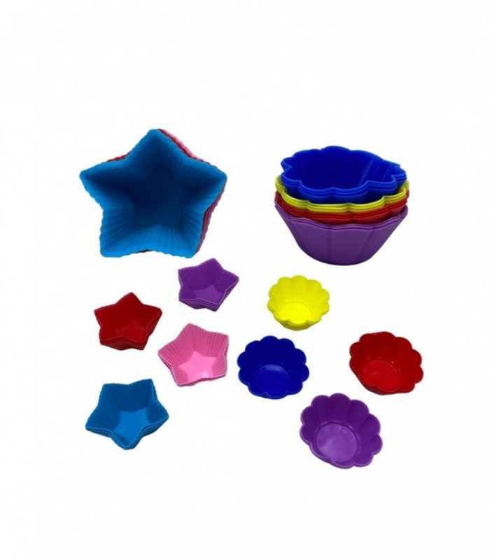 MOLDE DE SILICONA P/ TORTA 12PCS (YH023)