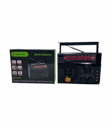 RADIO C/ USB SOLAR Y LINTE. (EPF301)