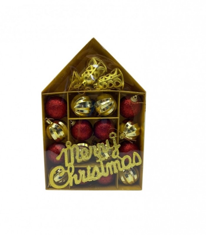 NAVIDAD PELOTA 20PCS SURT. (SUP2384)