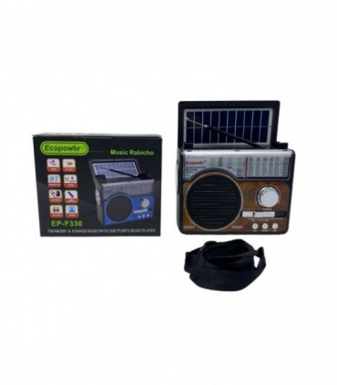 RADIO C/ USB SD Y SOLAR (EPF330)