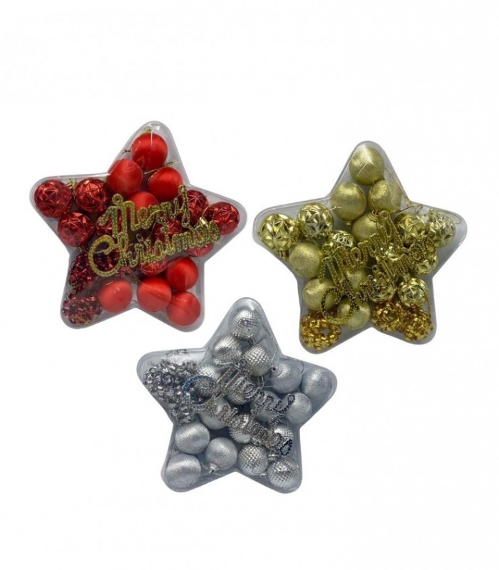 NAVIDAD PELOTA 20PCS 4CM. (SUP2222)
