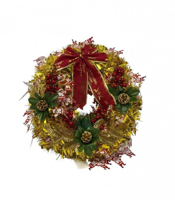 NAVIDAD CORONA 38CM. (SUP2085)