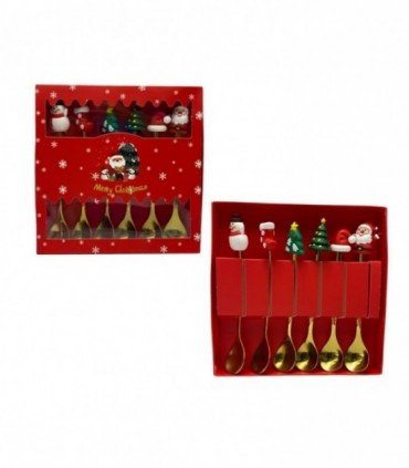 CUCHARA NAVIDAD 6PCS(GA825-5A509)
