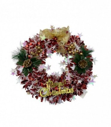 NAVIDAD CORONA 30CM. (SUP2086)