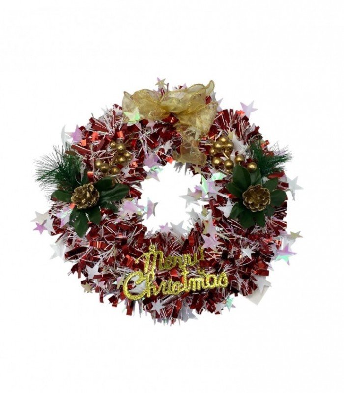 NAVIDAD CORONA 30CM. (SUP2086)