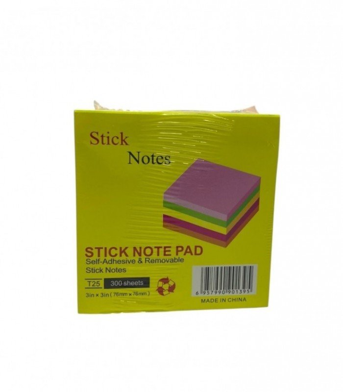 HOJA P/ ANOTACION 76X76MM. (T25)
