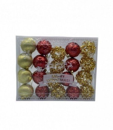 NAVIDAD PELOTA 20PCS SURT. (SUP2385)