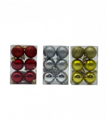 NAVIDAD PELOTA 26PCS 4CM. (SUP2211)