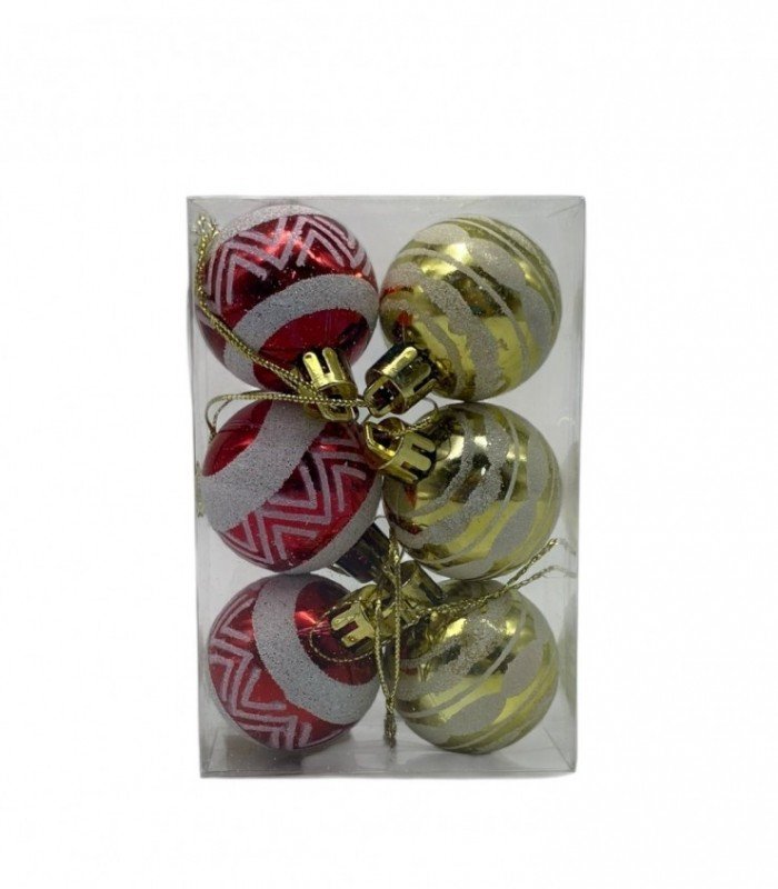 NAVIDAD 4CM. 6PCS (47576A)