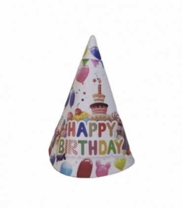 BONETE P/ ANIVERSARIO 10PCS (39979)