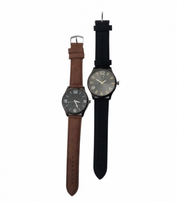 RELOJ DE CUERO P/ HOMBRE 1PCS (L5)