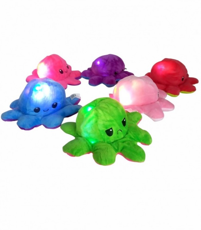 PELUCHE PULPO REVER.SIN LUZ/ SIN MUSC. (002A)